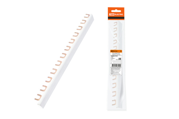 TDM Шина соединительная 1П 63А FORK (вилка) 12FORK (инд. упак.) SQ0802-0102