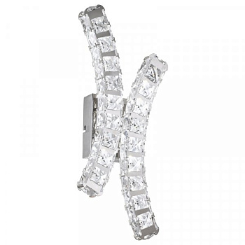 Eglo Бра LED TONERIA, 24х0,5W(LED), L190, H470, сталь, хром/хрусталь 39004