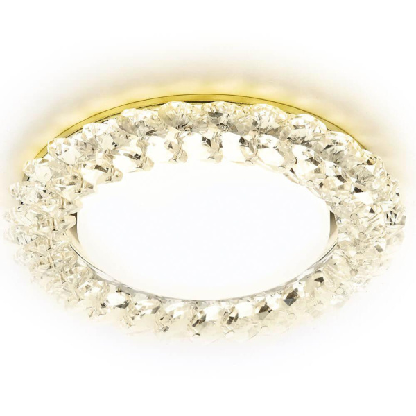 Ambrella Встраиваемый точечный светильник G206 CL/G золото/прозрачный GX53