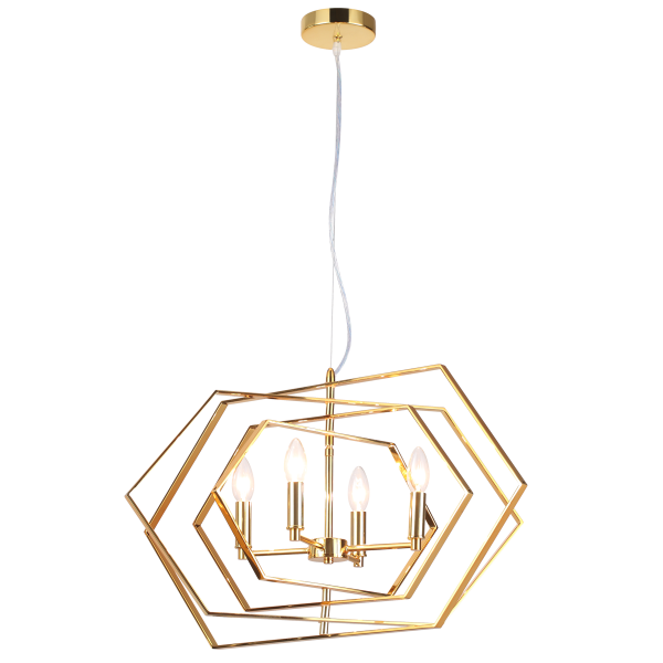 Купить Odeon Light 4663/4 ODL20 278 золотой Люстра E14 4*40W 220V STOLLA