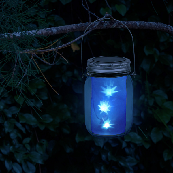 ЭРА SL-GL14-JAR-3 Садовый светильник на солнечной батарее, стекло, металл, прозрачный, 13,5 см