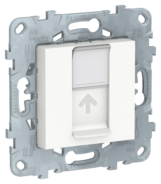 Купить SE Unica New Бел Розетка компьютерная, RJ45, одиночная кат. 6 UTP NU541518