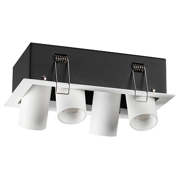 Novotech 358329 NT19 000 белый/черный Встраиваемый светильник IP20 LED 4000К 4*7W 220V IMAN