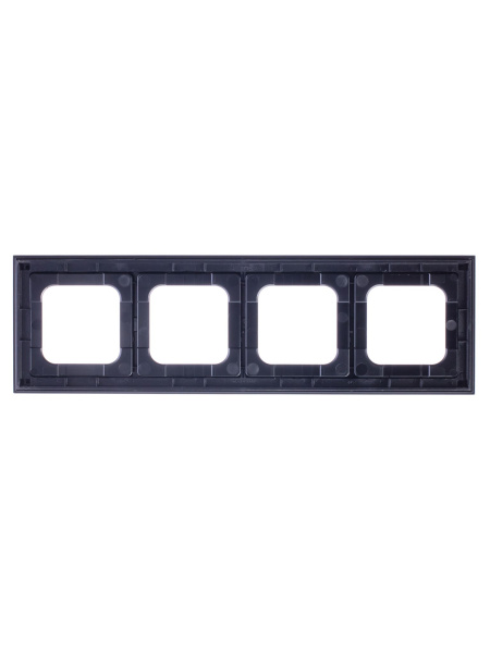 Купить ABB Axcent металл/матовый черный Рамка 4-постовая 2CKA001754A4711