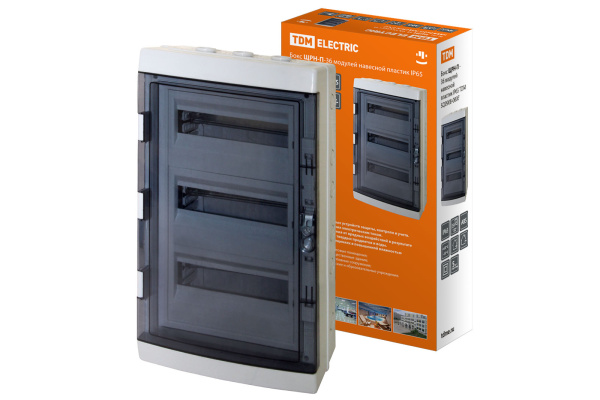 TDM Бокс ЩРН-П-36 модулей навесной пластик IP65 SQ0908-0007
