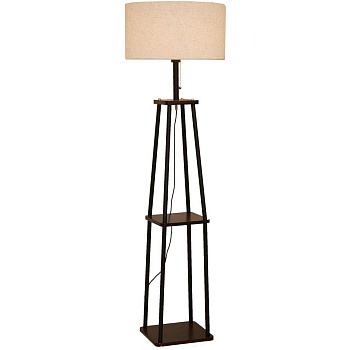 ST LUCE SLE302.405.01 Торшер  Черный, Коричневый/Бежевый E27 1*40W (из 2-х коробок)