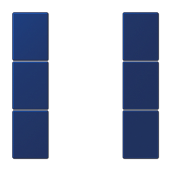 JUNG Набор накладок 3 группы для модулей F50 термопласт Les Couleurs® Le Corbusier LC503TSA4320T