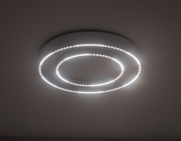 Купить Ambrella Светильник потолочный светодиодный FL5821 WH белый 55W 3000K/4200K/6400K D600*75 (без ПДУ)