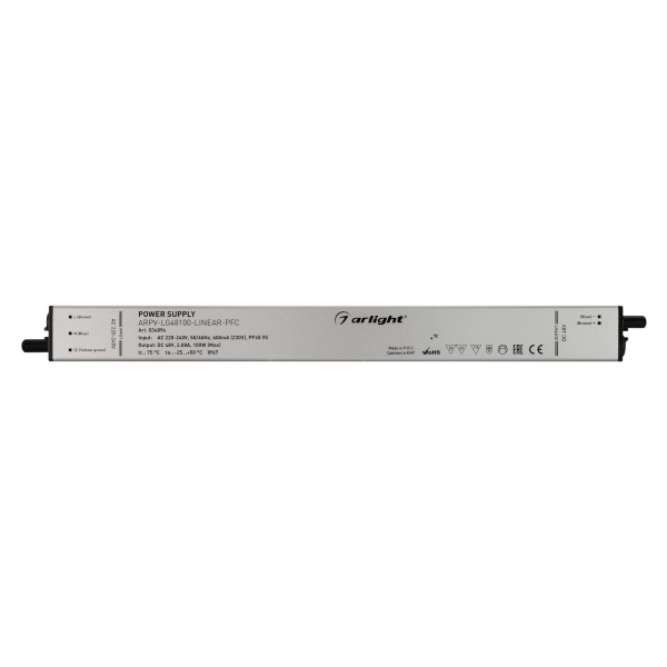 Купить Arlight Блок питания ARPV-LG48100-LINEAR-PFC (48V, 2.08A, 100W) (IP67 Металл, 5 лет) 034894