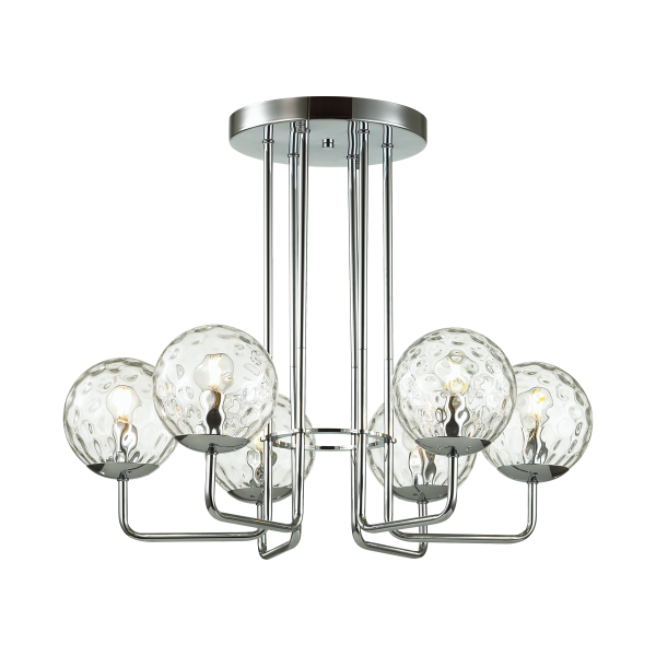 Купить Odeon Light 4982/6C MODERN ODL22 323 хром/прозрачный/стекло Люстра потолочная E14 6*40W VERASA