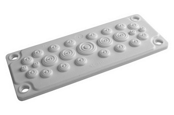 DKC Кабельный ввод, пластик V0 UL94, IP65,  +130 - 40, 25 отверстий