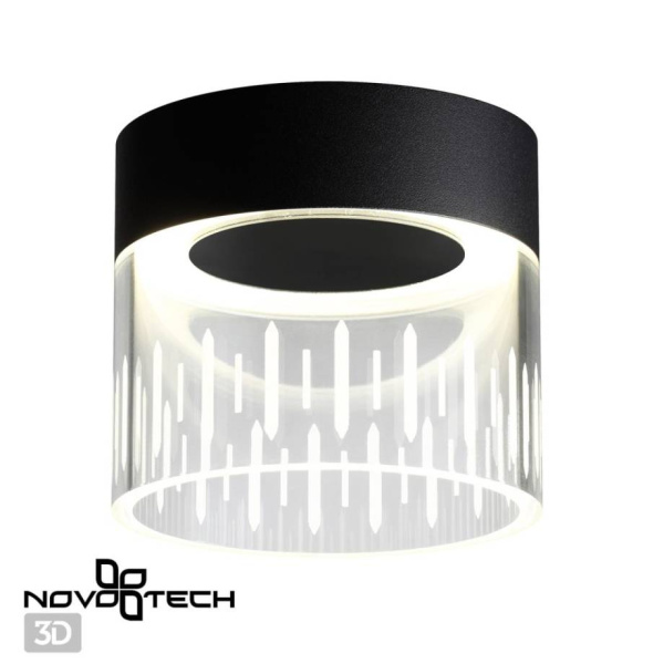 Novotech 359002 OVER NT23 000 черный Светильник накладной светодиодный IP20 LED 4000K 10W 85-265V AURA