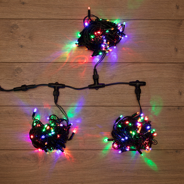 NEON-NIGHT Гирлянда "LED ClipLight" 24V, 3 нити по 10 метров, цвет диодов Мульти 323-319