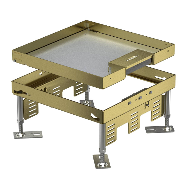 OBO Bettermann Кассетная рамка RKSN2 номинальный размер 9, 243x243 мм (напольный люк, латунь) 7409212