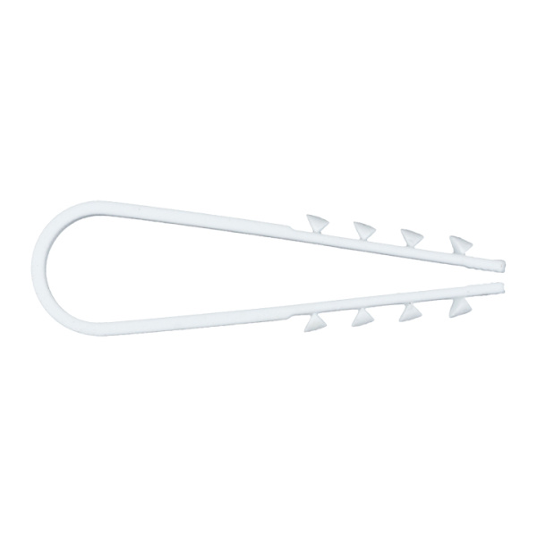 Купить EKF PROxima Дюбель-хомут для круглого кабеля (5-10мм) белый (100шт.)