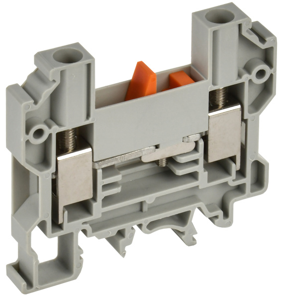 IEK Колодка клеммная CTS-DT измерит. ун. монтаж 10мм2 серая