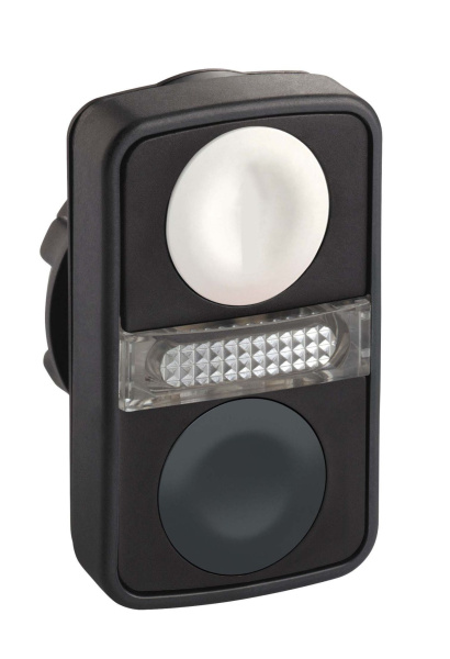 Купить SE XB5 Головка кнопки двойная без маркировки + LED ZB5AW7A1720