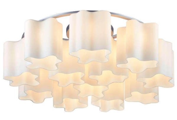 Купить ST LUCE SL116.052.12 Люстра потолочная  Серебристый/Белый E27 1*60W (из 2-х коробок)