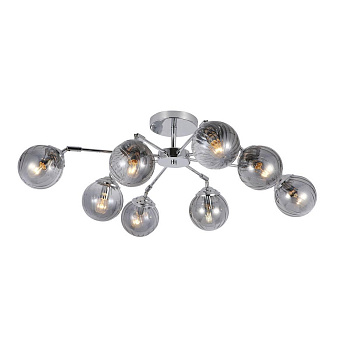 Evoluce SLE102202-08 Светильник потолочный Хром/Дымчатый E14 8*40W