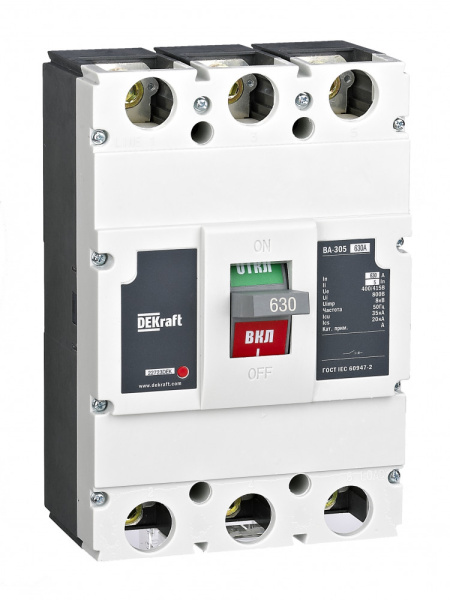 DEKraft Автоматический выключатель 3P 500А 35кА 7In ВА-305L 22722DEK