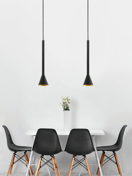 Eglo 97604 Светодиодный подвес CORTADERAS, 1х5W (GU10), 1х400lm, 95, H1500, сталь, черный, золотой Купить Eglo 97604 Светодиодный подвес CORTADERAS, 1х5W (GU10), 1х400lm, 95, H1500, сталь, черный, золотой