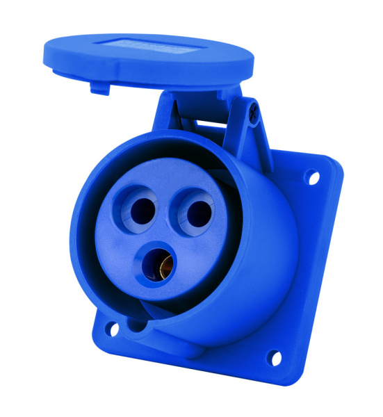 Dekraft Розетка для скрытой проводки 2Р+РЕ 16А 220В IP44 РЩ-103