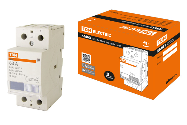TDM Контактор модульный КМ63/2-63 1НО;1НЗ SQ0213-0010