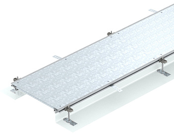 OBO Bettermann Секция кабель-канала OKA-G глухая 2400x400x40–140 мм (сталь) 7424004