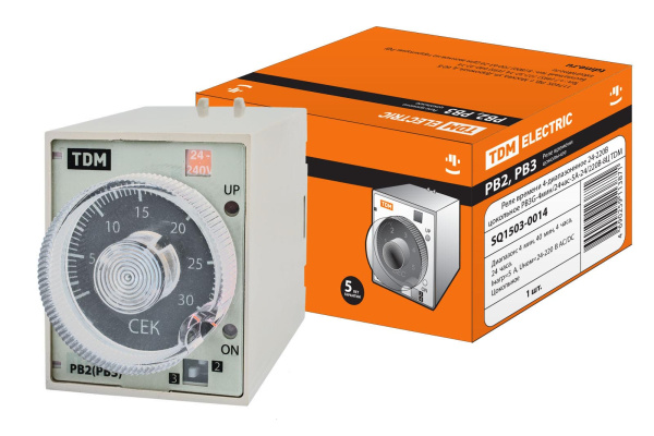 TDM Реле времени РВ3G-4мин/24час-5A-24/230В-8Ц SQ1503-0014