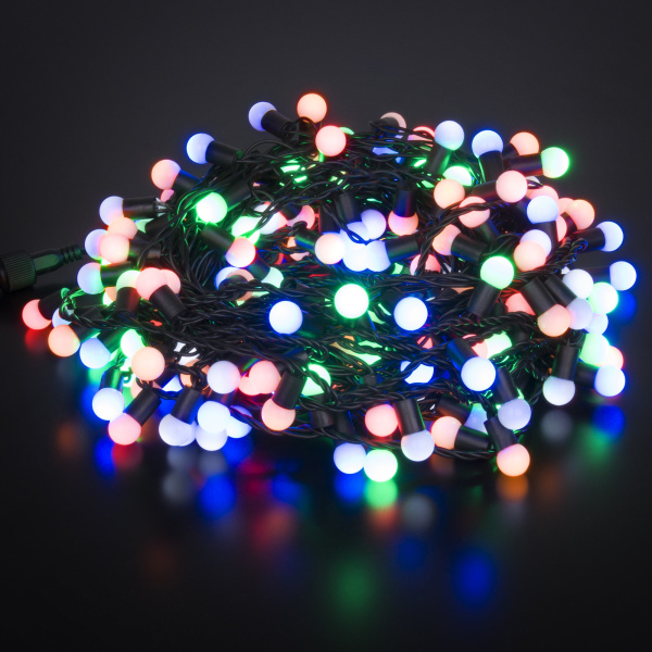Eurosvet Гирлянда Нить 400-104 мульти с эффектом мерцания 20м IP65 a049833