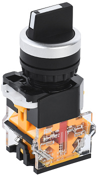 IEK Переключатель D8-11X22 2 положения 1з+1р черный