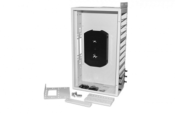 Hyperline FO-19R-3U-12xSLT-W140H42-96UN-GY Бокс оптический универсальный 19", от 8 до 96 портов (SC, duplex LC, ST, FC), со сплайс пластиной, без пигт 250441