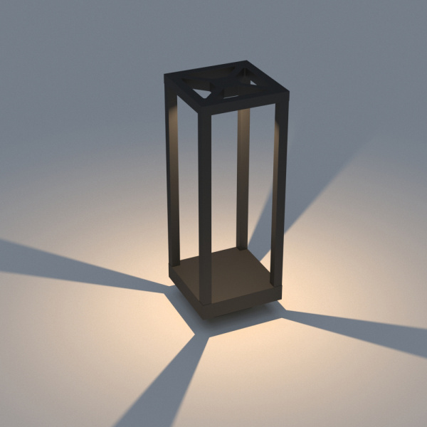 Купить Arlight Светильник LGD-Path-Cub-H500B-12W Warm White (IP54 Металл, 3 года) 021800