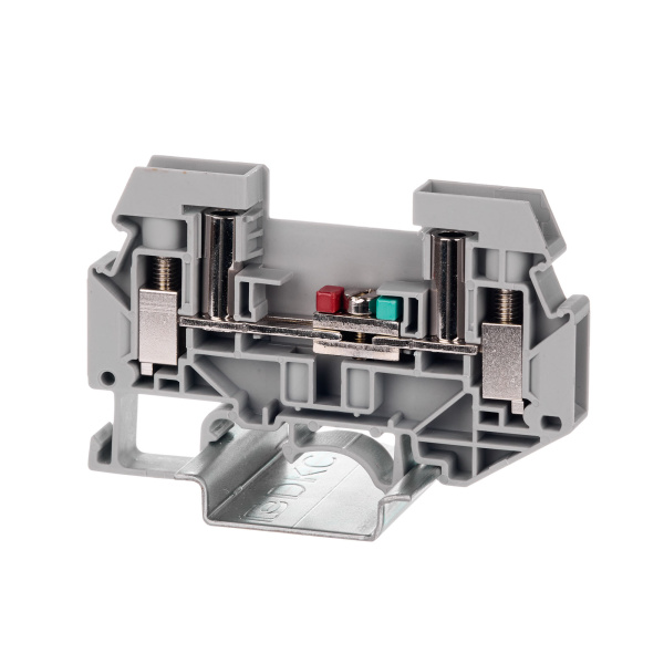 DKC Nuputuk Клемма измерительная, винтовой зажим, 2 точки подключения, 6 кв.мм, серая