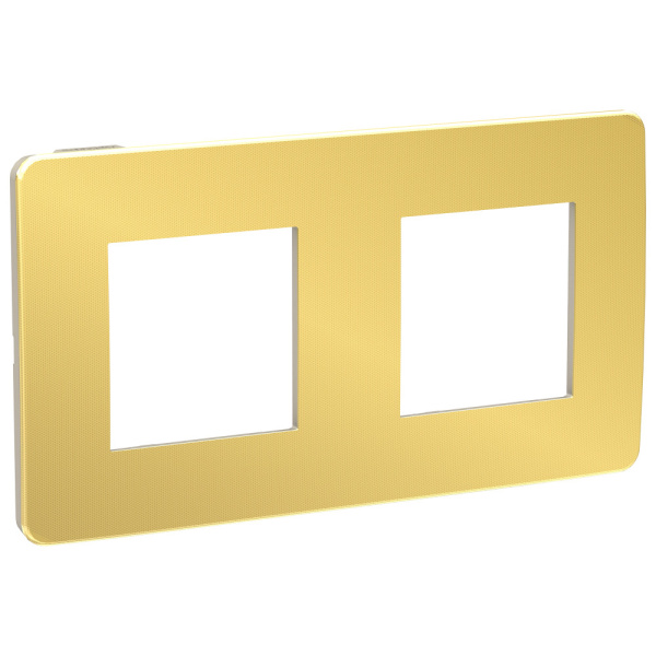 SE Unica Studio Золото/Бежевая Рамка 2-ная NU280460