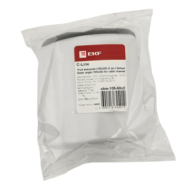 Купить EKF PROxima Угол внешний (105х50) (2 шт) C-Line Белый