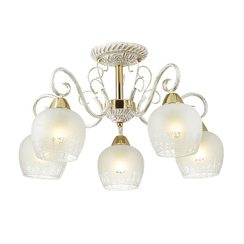 Lumion 3505/5C LN18 231 белый/зол.патина/золото Люстра потолочная E27 5*60W 220V BIANCOPA