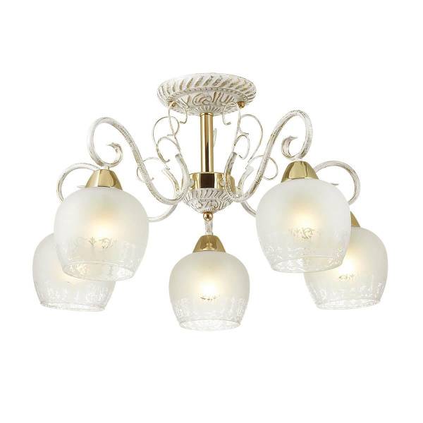 Lumion 3505/5C LN18 231 белый/зол.патина/золото Люстра потолочная E27 5*60W 220V BIANCOPA