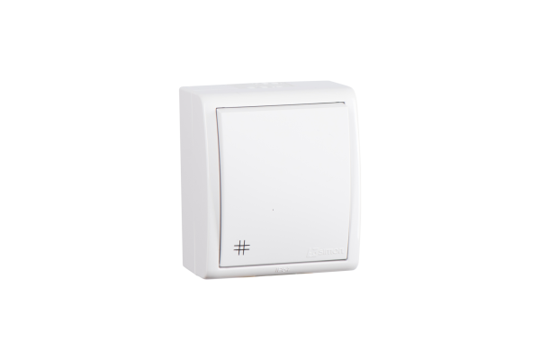 Купить Simon 15 Aqua Белый Переключатель 1-клавишный перекрестный наружный, IP54 1594251-030