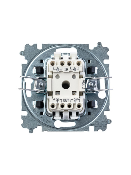 Купить ABB EPJ Levit серый / белый Переключатель перекрёстный 1-клавишный 2CHH590745A6016