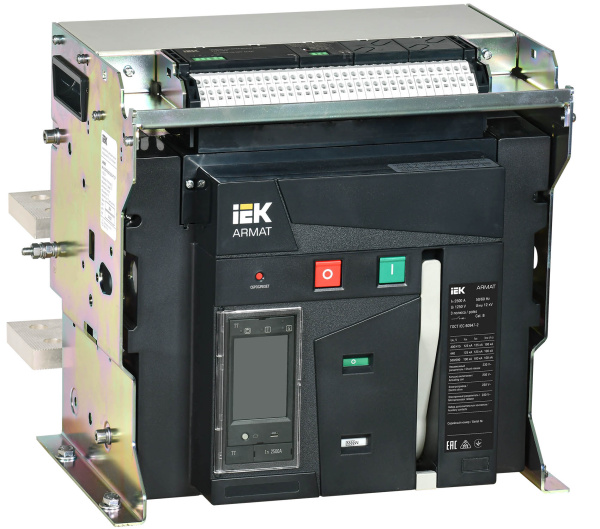 IEK ARMAT Автоматический выключатель воздушный стационарного исполнения 3P F 125кА 2500А TT с акс.