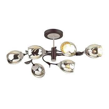 Lumion 4527/6C LN20 черный, серый Люстра потолочная E27 6*60W 220V MELISSA