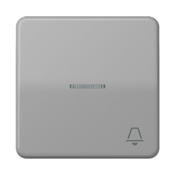 JUNG CD 500/CD plus Серая Клавиша 1-ая с/п с символом ЗВОНОК CD590KO5KGR