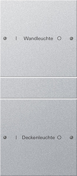 Gira Набор клавиш 2-местный (1+1),  ГРАВИРОВКА 220226