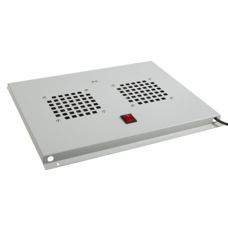 Модуль вентиляторный потолочный с 2-мя вентиляторами, без термостата, для шкафов серии Standart с глубиной 600мм Rexant 04-2600
