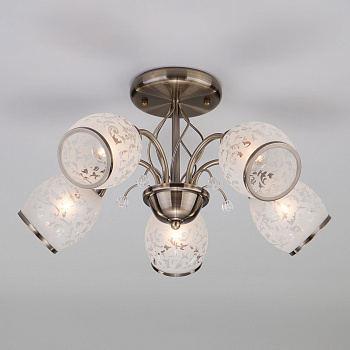 Eurosvet Люстра 30026/5 античная бронза 00000073712