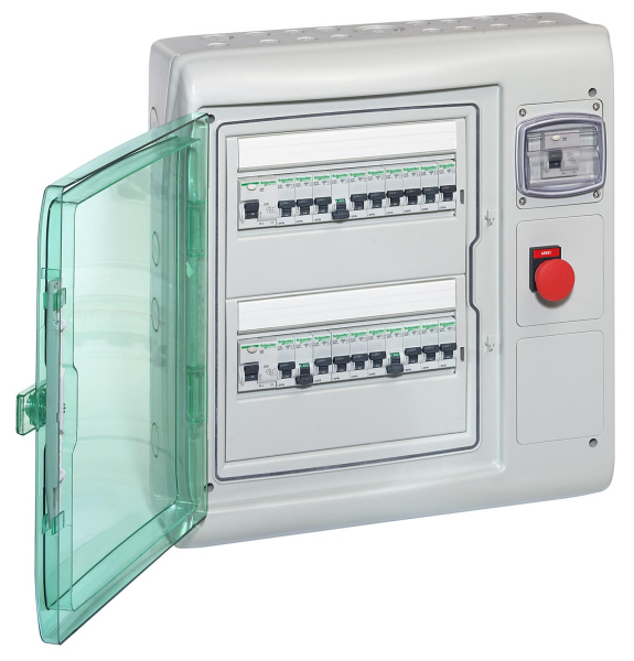 Купить SE Kaedra Щиток 24 модуля + 30 отверстий с интерфейсом IP65 13991