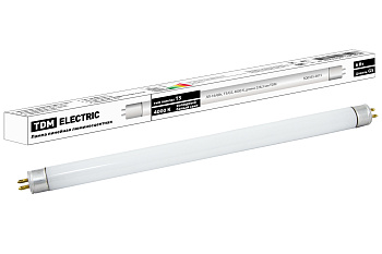 TDM Лампа люминесцентная линейная двухцокольная ЛЛ-16/6 Вт, T5/G5, 4000 К, длина 226,3мм SQ0355-0015