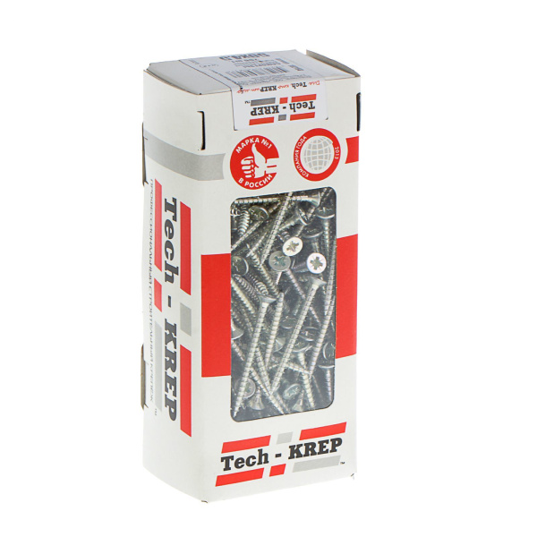 Tech-Krep Саморезы универсальные  50х4,5 мм (200 шт)  оцинкованные - коробка с ок. Tech-Kr 102193