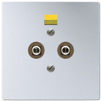 JUNG Штепсельная розетка для выравнивания потенциалов; алюминий AL2965-2